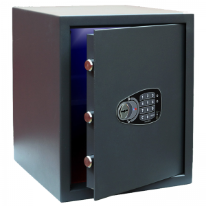 Coffre-fort hôtel Securi Smart — serrure électronique combinée et clés de secours
