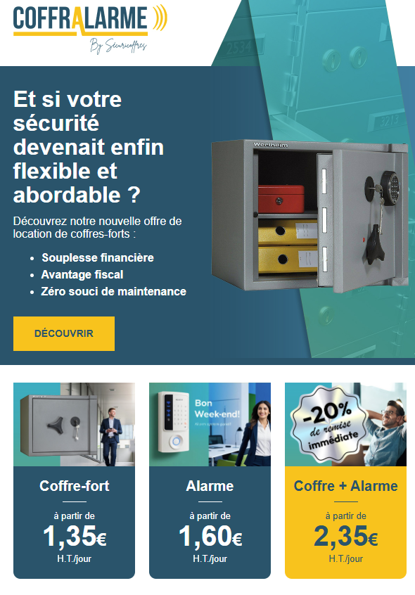 Location coffre fort et video surveillance